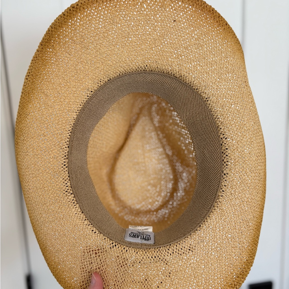 Outlaws‎ Cowboy Western Raffia Paper Straw Summer Festival Cowgirl Hat - Picture 9 of 15